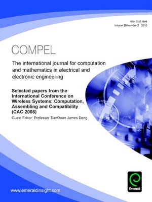 cover image of COMPEL: The International Journal for Computation and Mathematics in Electrical and Electronic Engineering, Volume 29, Issue 2